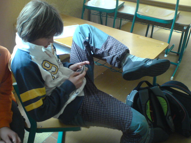 Karel Ritter (toto je v naší třídě obvylký posed.)